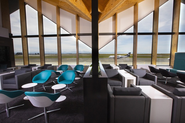 Shortlisted – Hospitality: Air New Zealand Nelson Airport Lounge by Eclipse Architecture and Gensler in association.