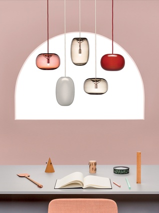 Design Junction: Örsjö ‘Pebble’ pendant lighting designed by Joel Karlsson.
