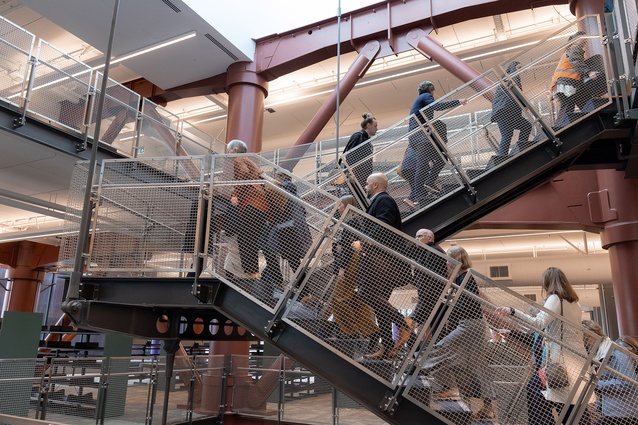 Shortlisted - Interior Architecture: Te Matapihi ki te Ao Nui by Athfield Architects and Tihei in association.