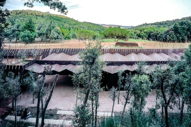 Bell–Lloc Winery in Palamós, Spain by RCR Arquitectes (2007).  

