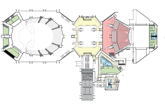 Mezzanine-level floor plan.
