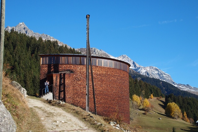 Peter Zumthor’s St Benedictine Chapel in Sumvitg, Switzerland.