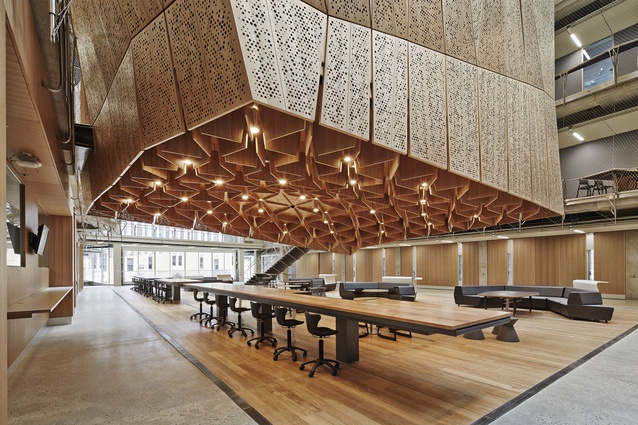 The University of Melbourne - Melbourne School of Design by John Wardle Architects and NADAAA in collaboration, recipient of the 2015 Public Design Award.