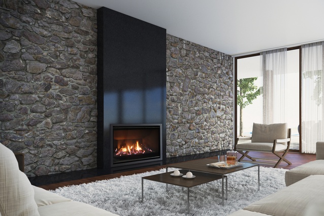 Fireplace by Dunedin-based design and manufacturing company Escea.