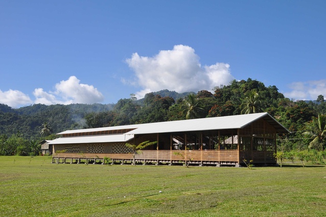Bougainville Library Project by Paul Kerr-Hislop's firm Art + Architecture.