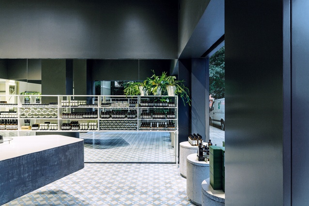 For its first Brazilian store, which opened in 2015, Aesop worked with architect Paulo Mendes da Rocha and Martin Corullon of Metro Arquitetos Associados.