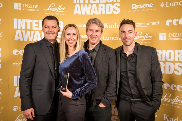 Jonathan Hewlett, Liberty Haselden, Shane Bott and Barrington Gohns (Warren and Mahoney); winner, Retail Award.