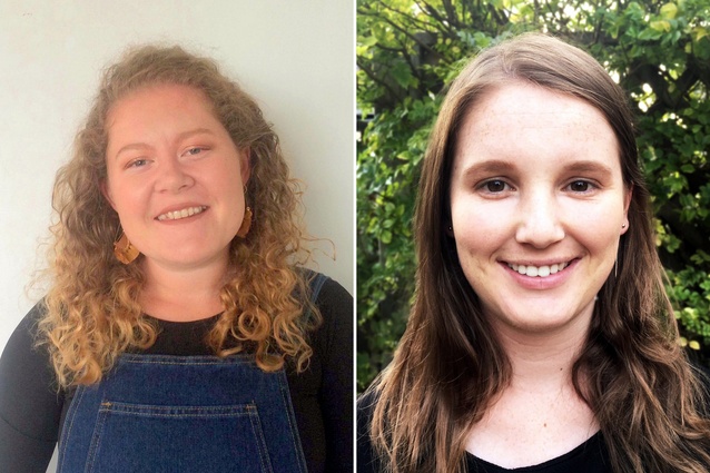 The recipients of last year's NZIOB Charitable Trust scholarships were Emma Fell (left) and Mikayla Heesterman (right), who are both Master of Architecture (Professional) students from the School of Architecture at Victoria University of Wellington.
