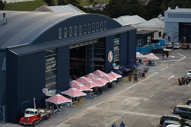 The Hangar forms the social hub of the heritage-rich precinct with microbrewery Little Creatures at the front and a co-working space and popular weekend farmers market in its interior.