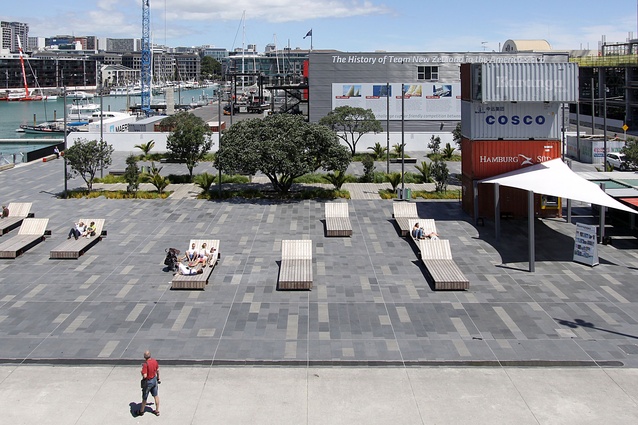 Karanga Plaza and Halsey Wharf by Architectus, and NZILA Award of Distinction winning project for urban design.