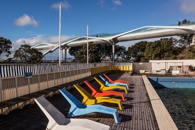 Pt Resolution Footbridge by Warren and Mahoney Architects Ltd was a winner in the Public category. 