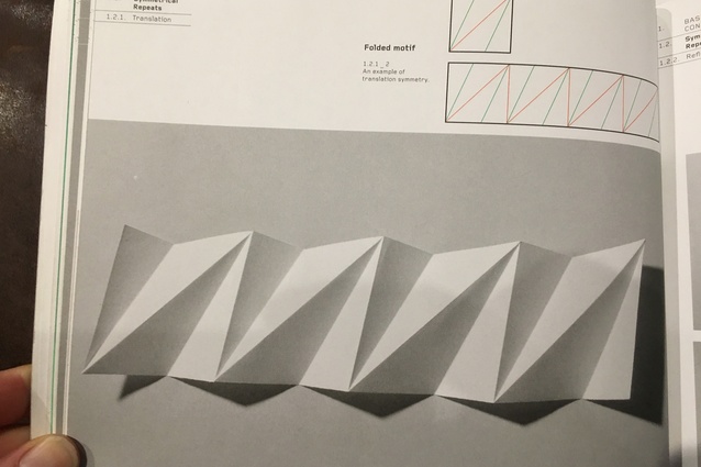 Paul Jackson's book titled <em>Folding Techniques for Designers</em> sparked Andrew's curiosity on folded designs.
