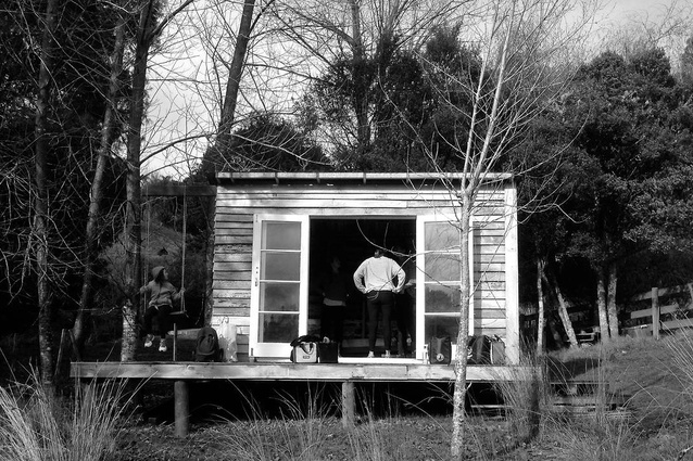 <em>Gentle Foundations: Extrapolations of The Whare in the Bush</em> is curated by Tosh Ahkit in association with Architecture + Women New Zealand.