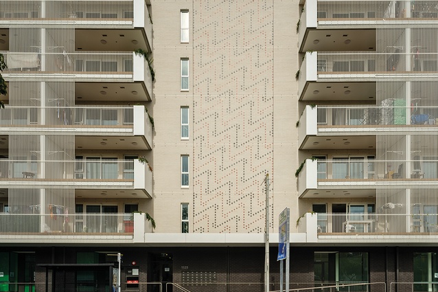 Building E, which fronts Great North Road, demonstrates the current challenge of designing a commercial ground floor in suburban multi-unit residential.
