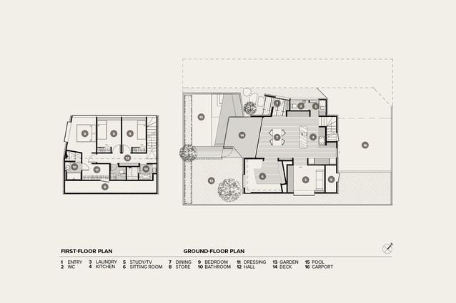 Floor plans and site plan.