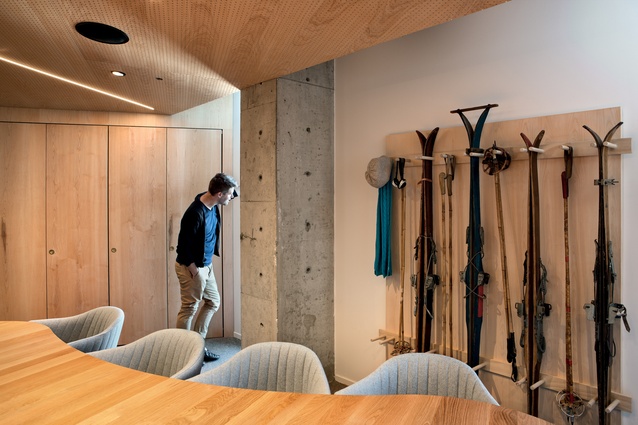 The largest meeting room took its creative inspiration from Icebreaker’s Snow Sports range.