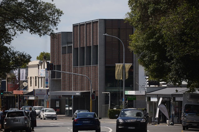 Shortlisted - Commercial Architecture: 303 Remuera Road by Fearon Hay Architects.