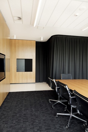 Lower level meeting rooms and boardroom.