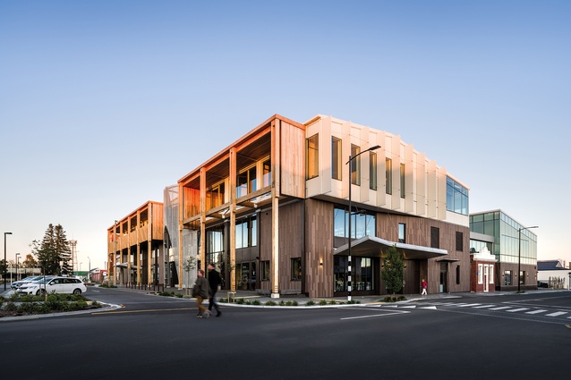 The café entry sparks activity from its location on the Baring Square and Havelock Street corner.
