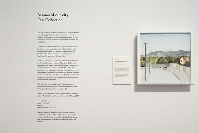 Scenes of Our City exhibition at the Museum of Brisbane.