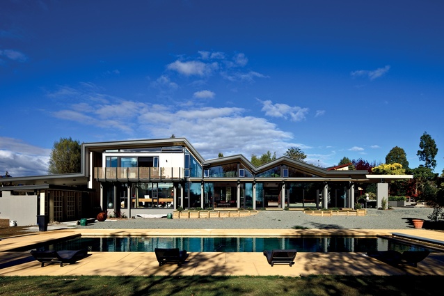 Mountain Range House, Nelson, 2010. Designed as an enclosed verandah, this addition sports a roofline that mimics the nearby mountain range.