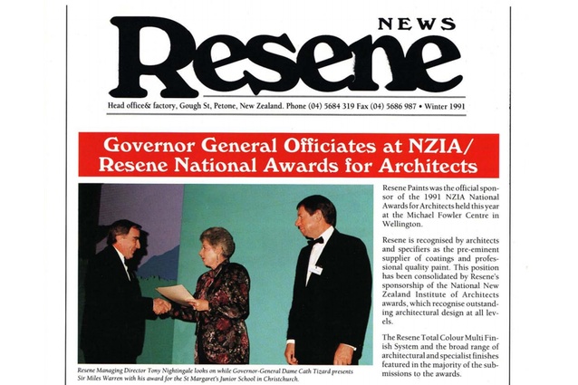 1991 was the inaugural year of what is now 25 years of continuous sponsorship of the National Architecture Awards.