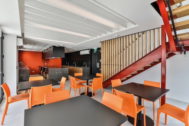 The Level 2 communal kitchen faces onto the upper terrace.