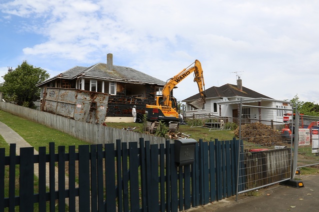 <em>A Place to Call Home</em>: a house being destroyed in Glen Innes.