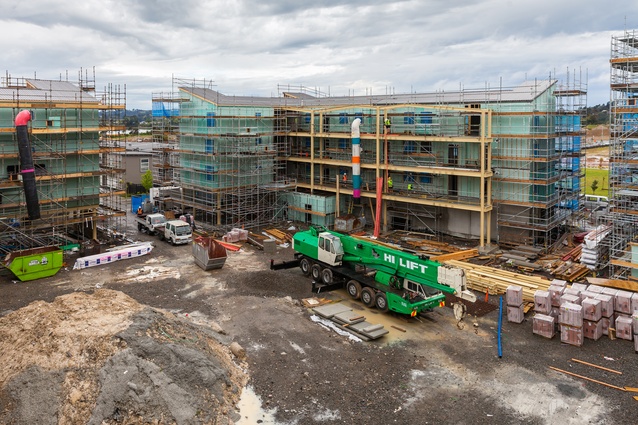 Construction of the four buildings that make up the Brickworks complex is due for completion in early 2015.