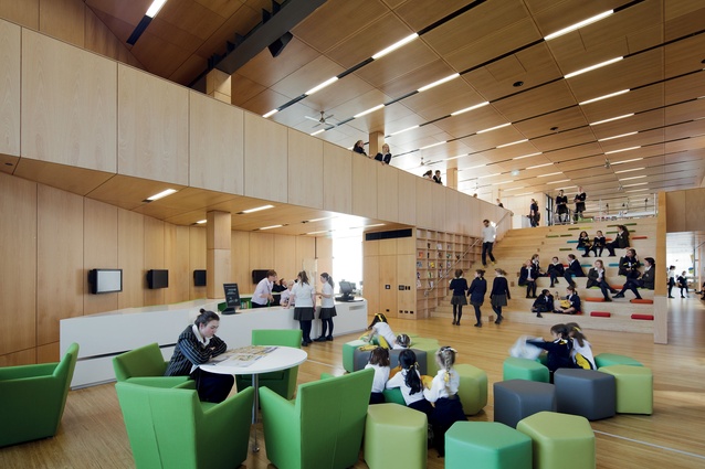 Ravenswood School for Girls, Mabel Fidler Building by BVN, recipient of the 2015 Award for Interior Design Impact. 