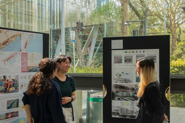 01. Michelle Wang (founder of Asia Kiwi Architects) at the exhibition.