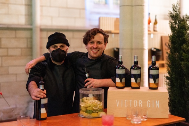 The team from Victor Gin created a special cocktail for the Awards night.