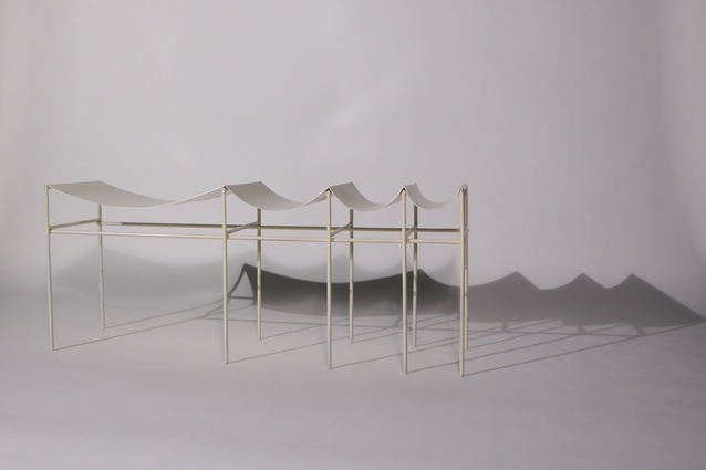 The Canopy bench by Augustina Binyamin at Victoria University of Wellington, finalist in the Student category.