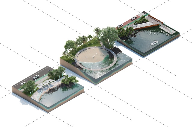 The American Samoa Pago Pago Harbor Revitalization Masterplan (2024) is a collaborative re-imagining of the active threshold where moana (sea) and fanua (land) meet.