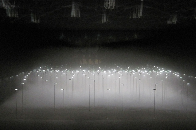<em>Infuse</em> lighting installation by architect Chikara Ohno, lighting designer Izumi Okayasu and textile designer Yoko Ando for Kaneka.