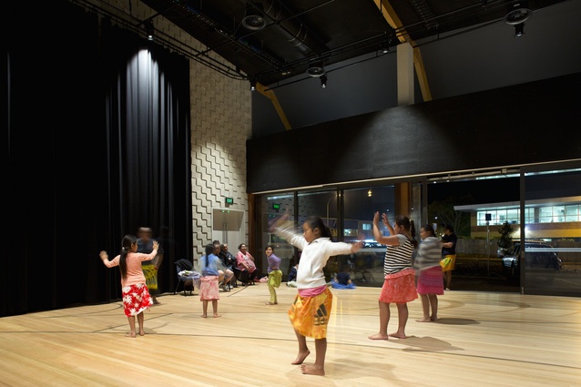 The centre's double-height performance space features a flexible layout and is capable of accommodating 200 people. 
