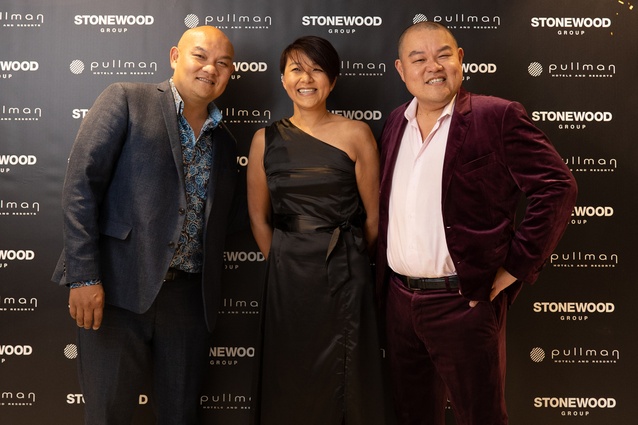 The Stonewood Group’s Michael Chow, Vicki Chow and John Chow.