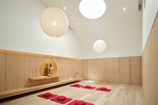 Shortlisted - Interior Architecture: Auckland Buddhist Centre by Stevens Lawson Architects.