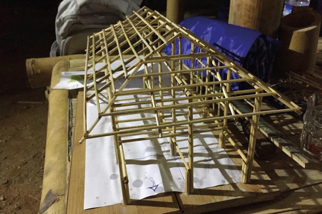 Habitat for Humanity low-cost, single-family house model by Yangon Technological University students.
