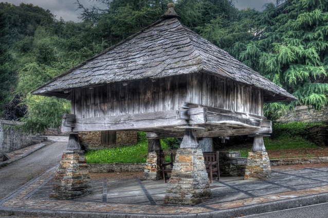 We must feed architectural diversity to AI. Example: Hórreo en los Oscos, En Villanueva de Oscos, Asturias. Source: <a href="https://www.flickr.com/photos/elgolem/52707009555/" target="_blank">Flickr</a>.