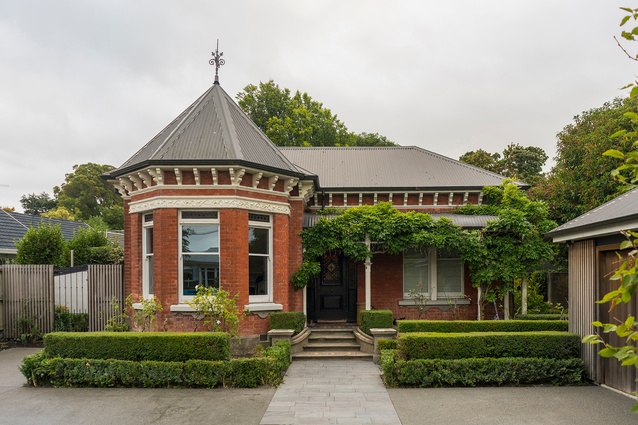 The front elevation of the 1899 villa – originally built to showcase the work of brothers and master bricklayers, the Soanes.