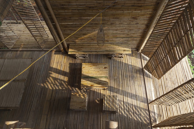 Blooming Bamboo Home. A proposed affordable housing solution, the house is constructed with modular units and can be produced in only 25 days, costing approximately $2,500.