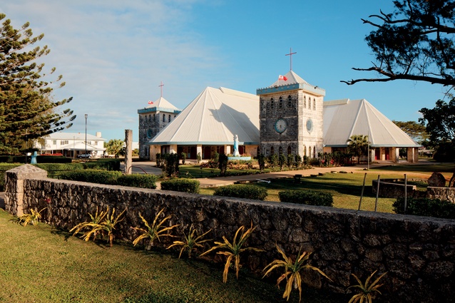 Cathedral of the Immaculate Conception of Mary (Catholic). Jaimi Associates' 1992 cathedral is one of the most prominent examples of a fale-form church in the Pacific.