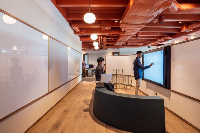 At the new Unispace offices in Auckland, the firm has prioritised flexible spaces and digital connectivity.