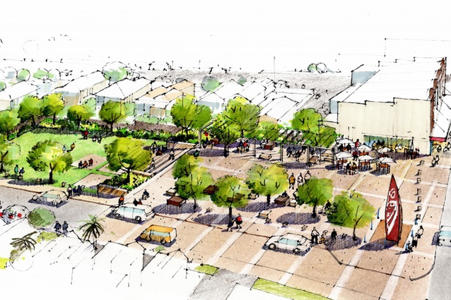 Concept 1 by LA4 Landscape Architects.