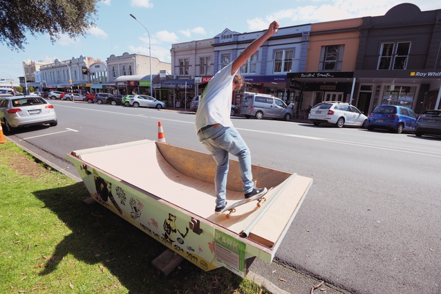 World [PARK]ing day installations in Auckland.
