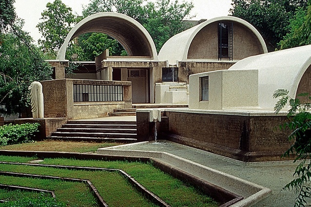 Doshi's personal architecture studio Sangath, located in Ahmedabad and built in 1980.