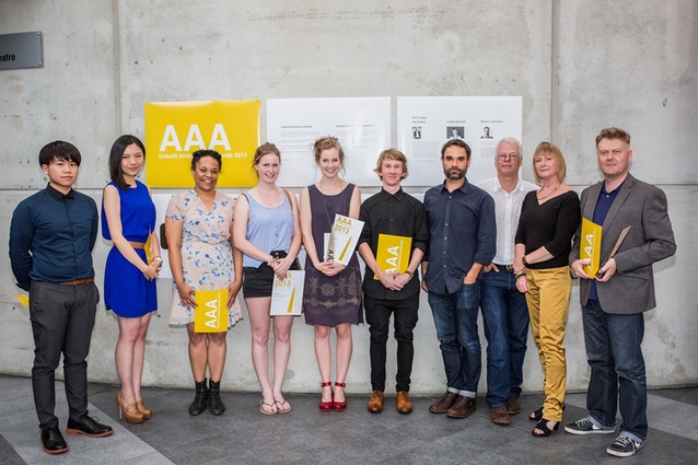 2013 Unbuilt Architecture Awards recipients and judges.