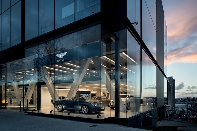 The low-iron glass ensures a clear view through the windows day or night.