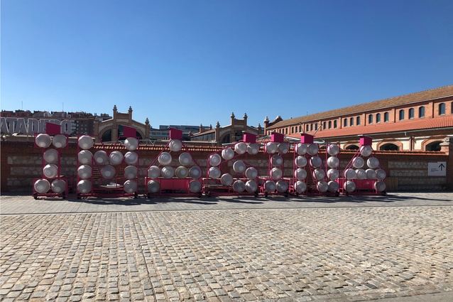 The Matadero in Madrid houses this installation from F.U.A.!!! (Furniture+Urban+Alphabets), which was a collaboration by EEEstudio and Zuloark for Madrid City Council.